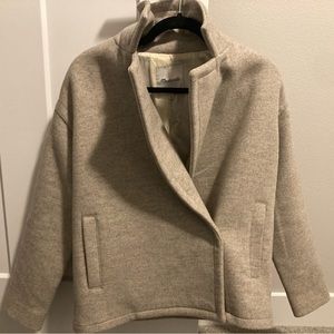 Madewell Short Wool Coat Snap Button